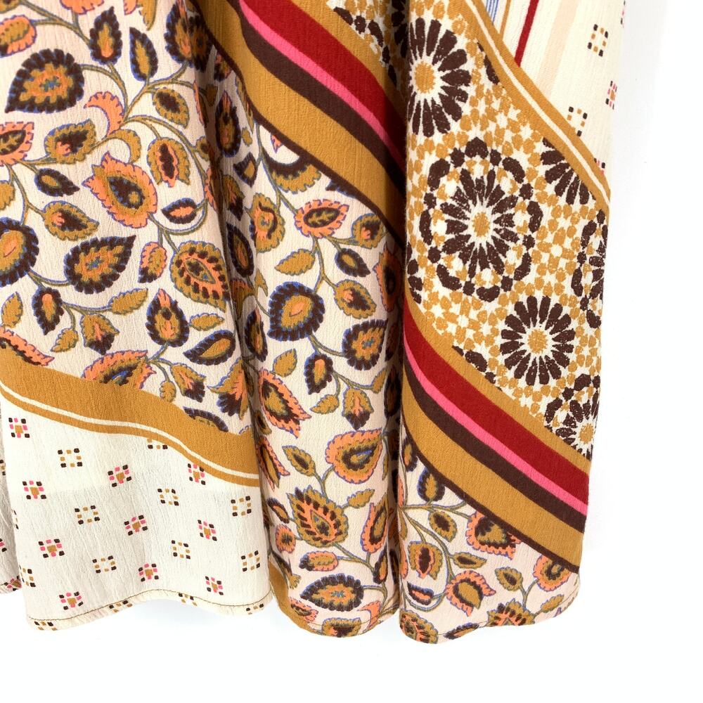 Aerie Dress Women's Size XS Mixed Print Boho Midi Sleeveless Multicolor - Picture 4 of 6